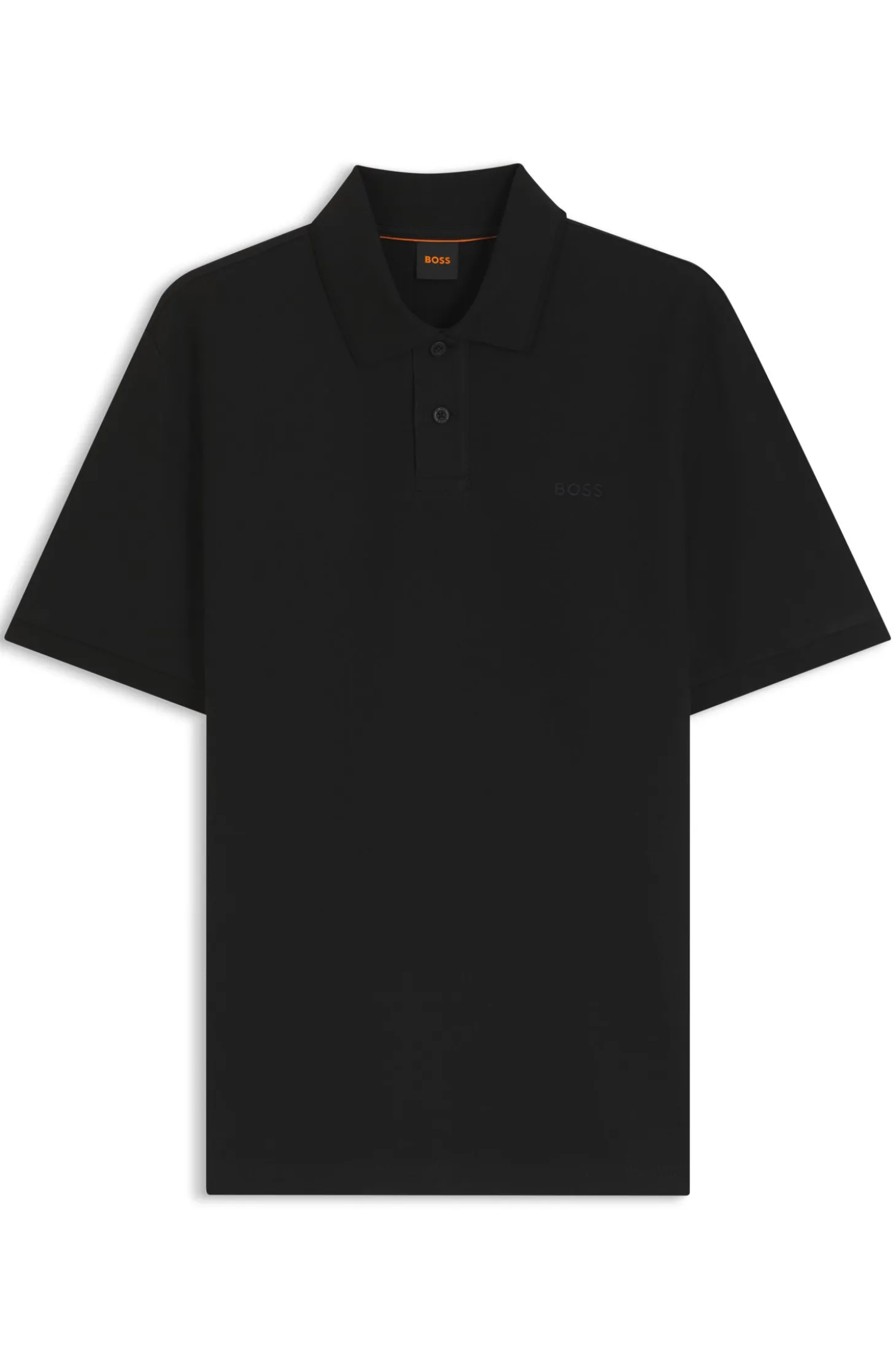 Regular-fit polo shirt in honeycomb-structured cotton piqué