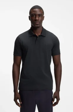 Regular-fit polo with embroidered logo