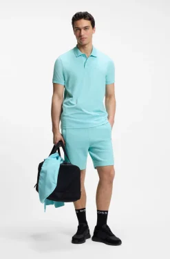 Regular-fit polo with embroidered logo