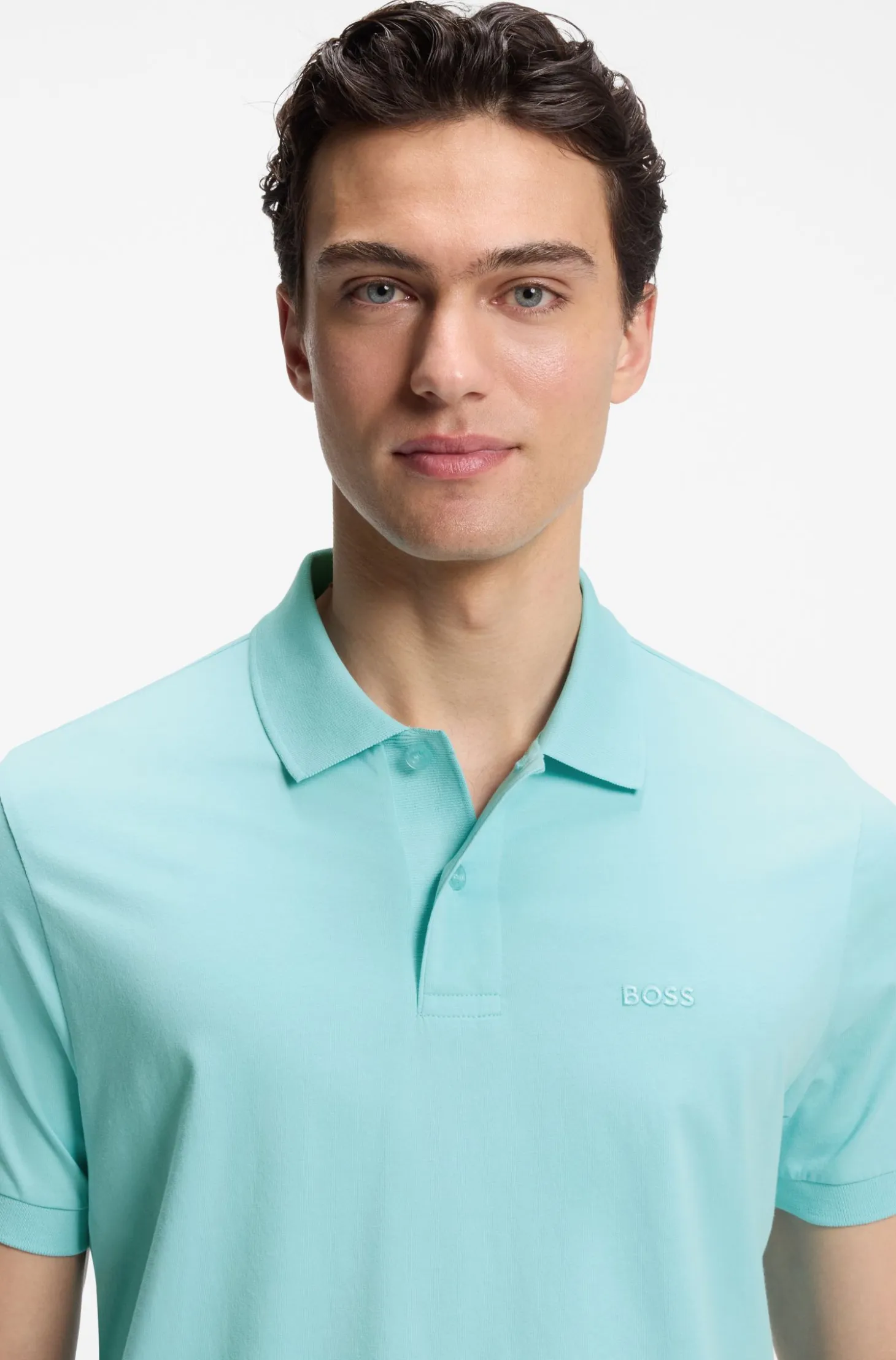 Regular-fit polo with embroidered logo