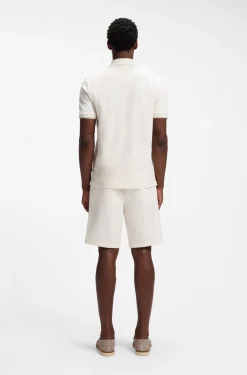 Regular-fit polo with zip closure