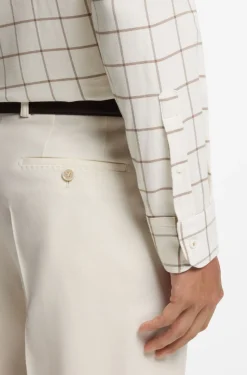 Regular-fit shirt in checked cotton flannel