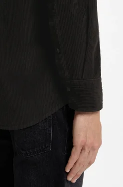 Regular-fit shirt in cotton corduroy