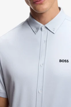 Regular-fit shirt in cotton jersey