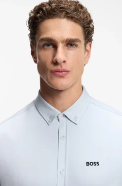 Regular-fit shirt in cotton jersey