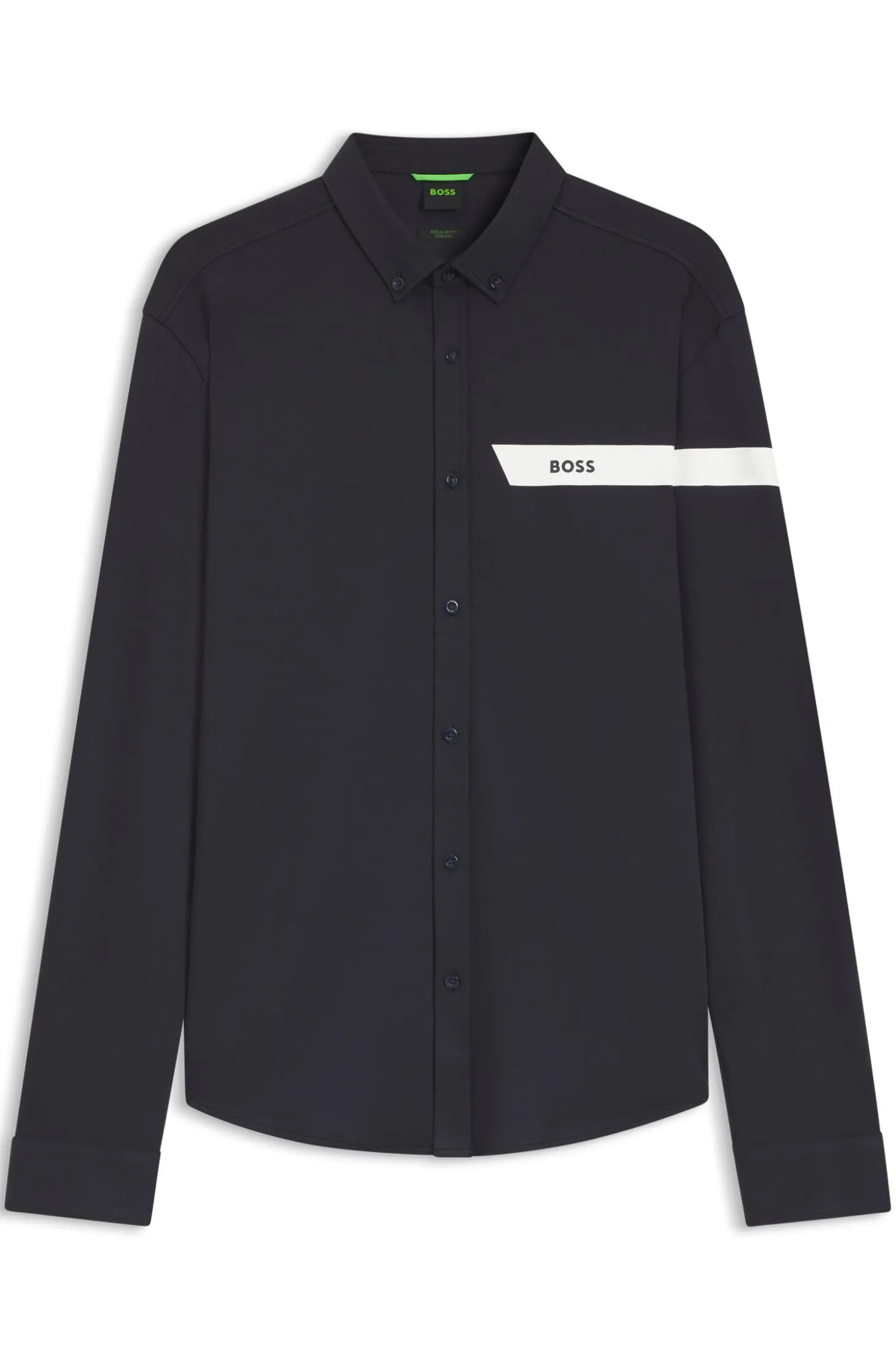 Regular-fit shirt in cotton jersey