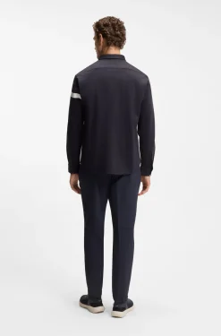 Regular-fit shirt in cotton jersey