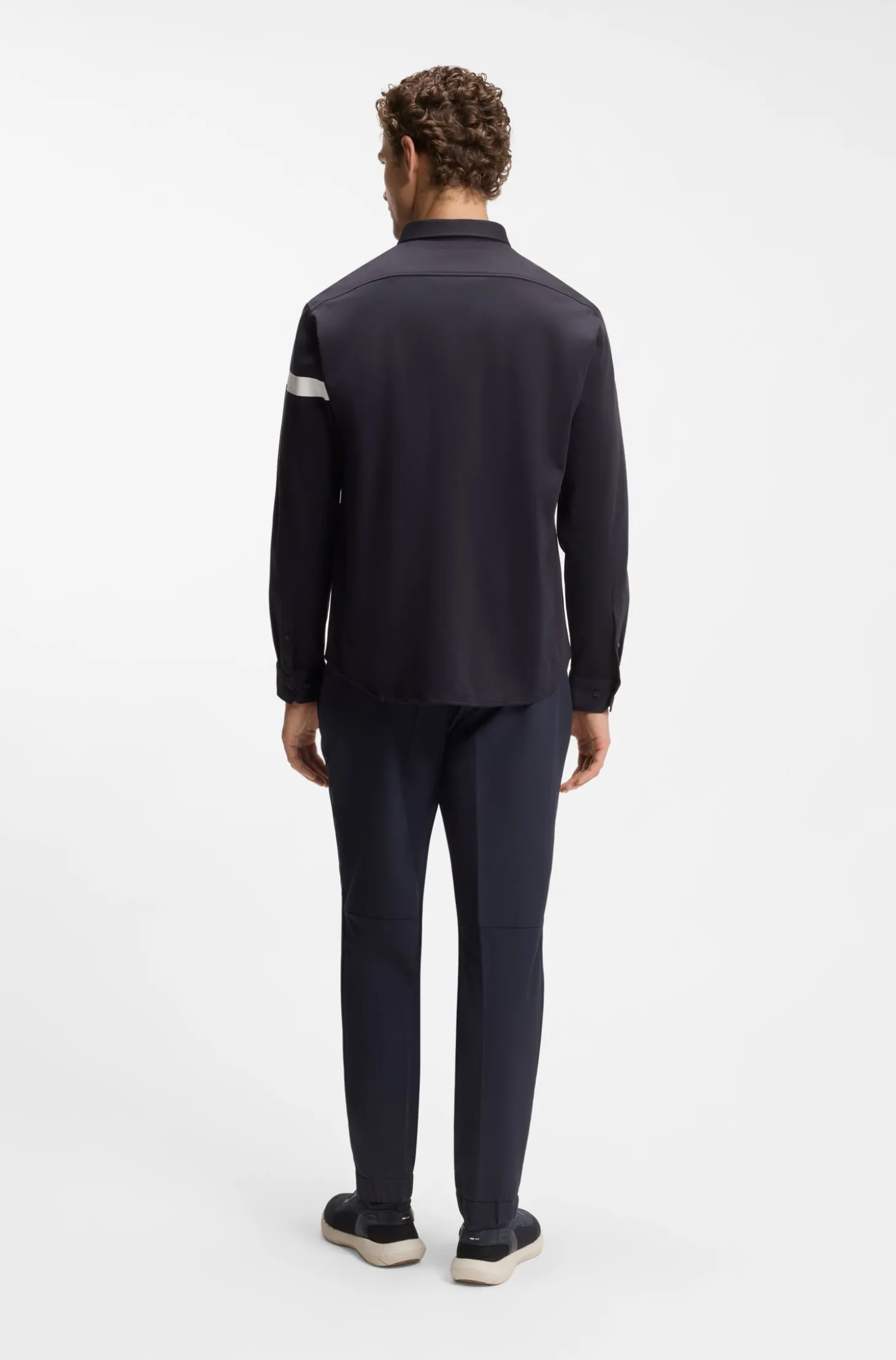 Regular-fit shirt in cotton jersey