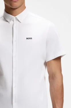 Regular-fit shirt in cotton jersey