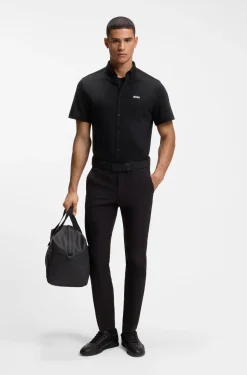 Regular-fit shirt in cotton jersey