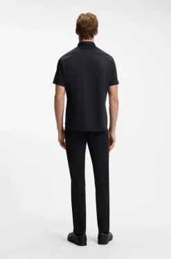 Regular-fit shirt in cotton jersey