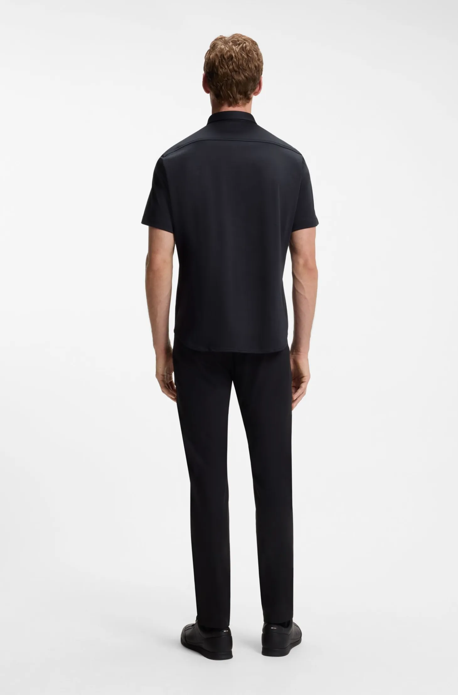Regular-fit shirt in cotton jersey