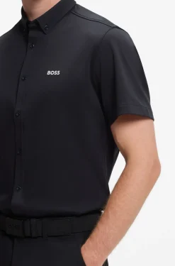 Regular-fit shirt in cotton jersey