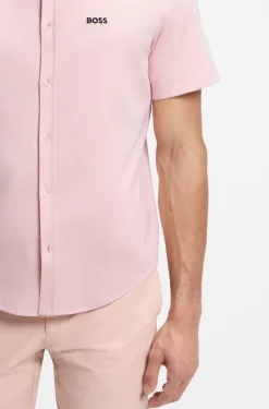Regular-fit shirt in cotton jersey