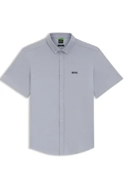 Regular-fit shirt in cotton jersey