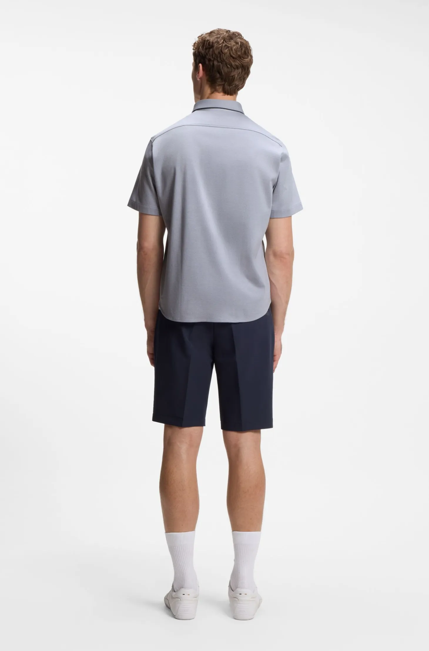 Regular-fit shirt in cotton jersey