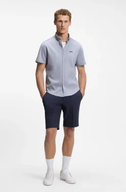 Regular-fit shirt in cotton jersey
