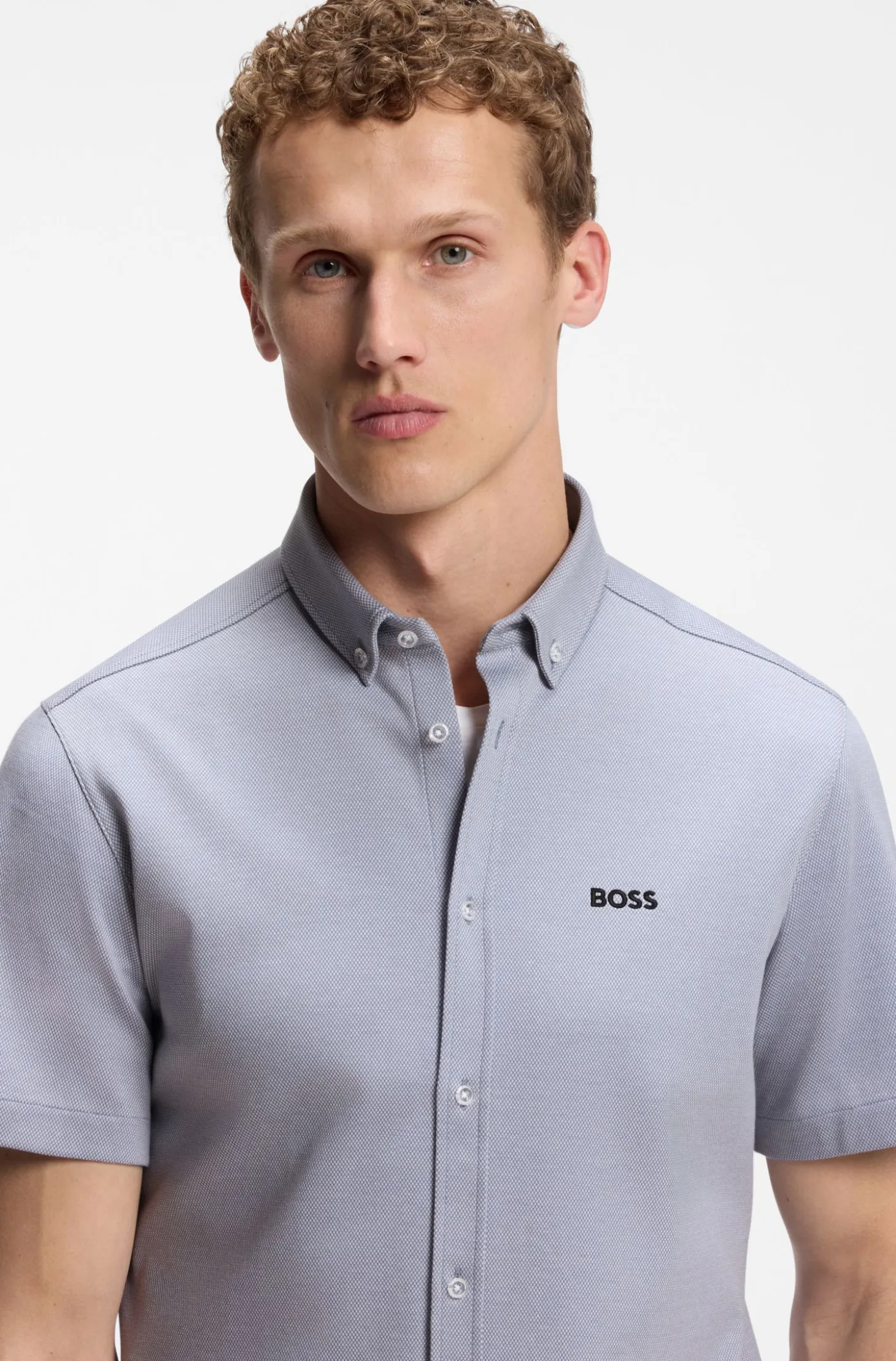 Regular-fit shirt in cotton jersey