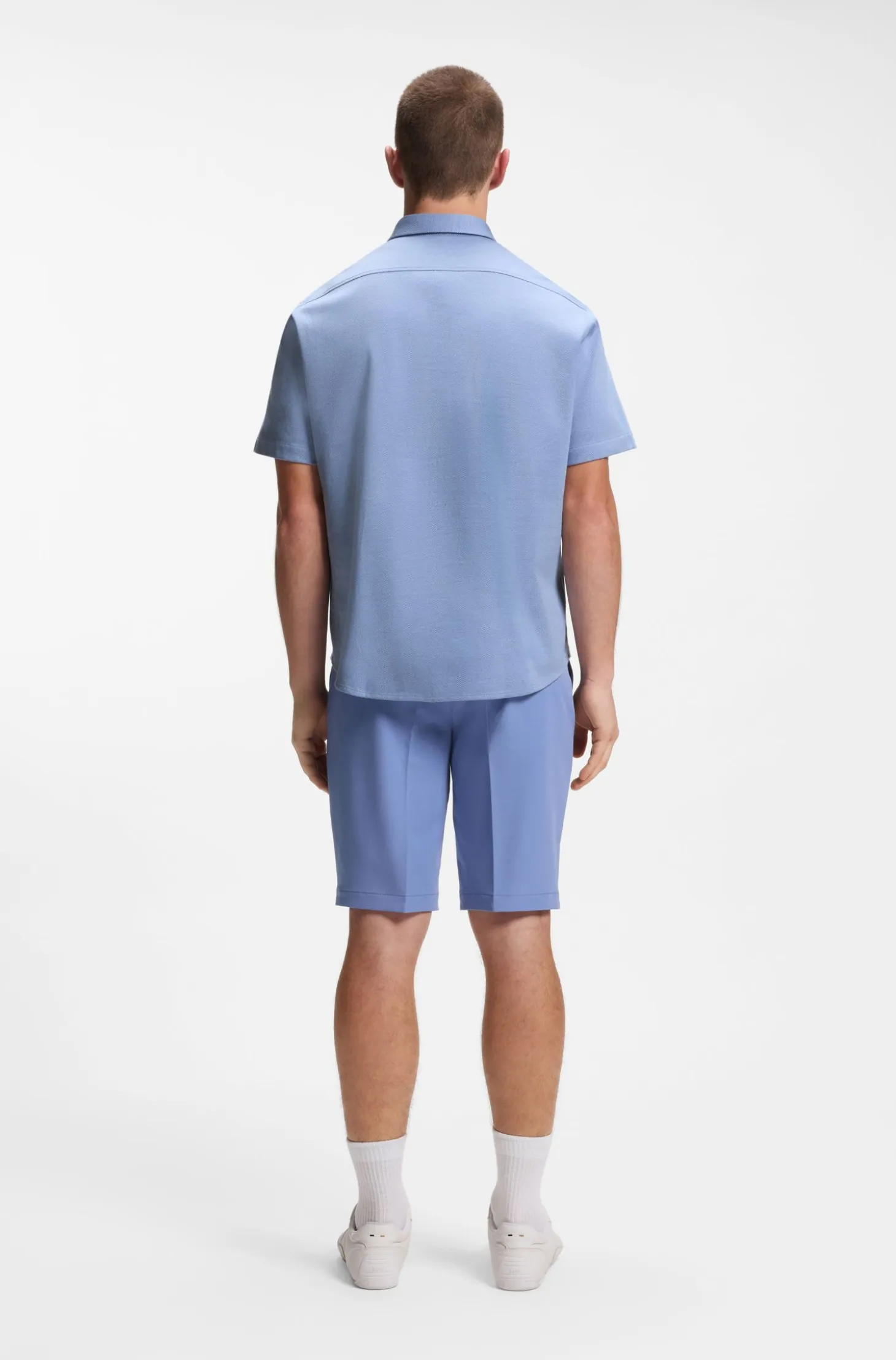 Regular-fit shirt in cotton jersey