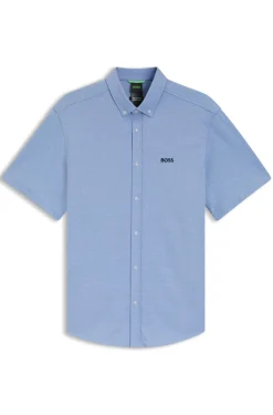 Regular-fit shirt in cotton jersey