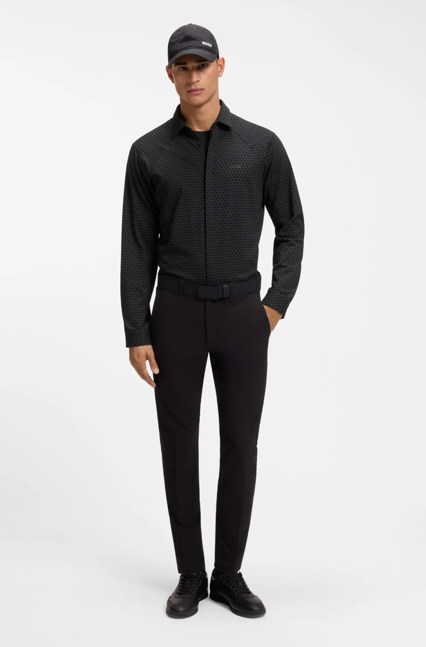 Regular-fit shirt in cotton jersey