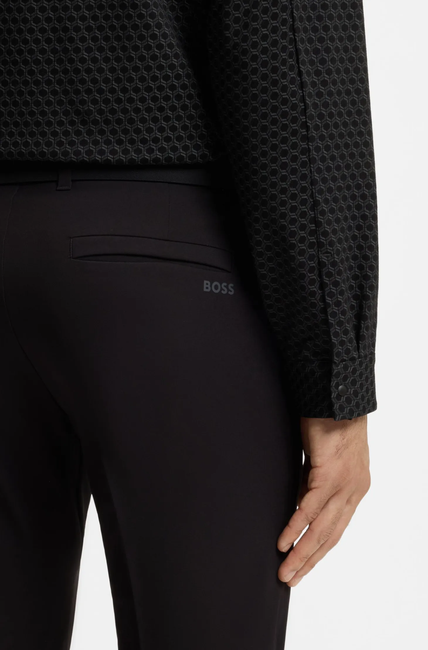 Regular-fit shirt in cotton jersey