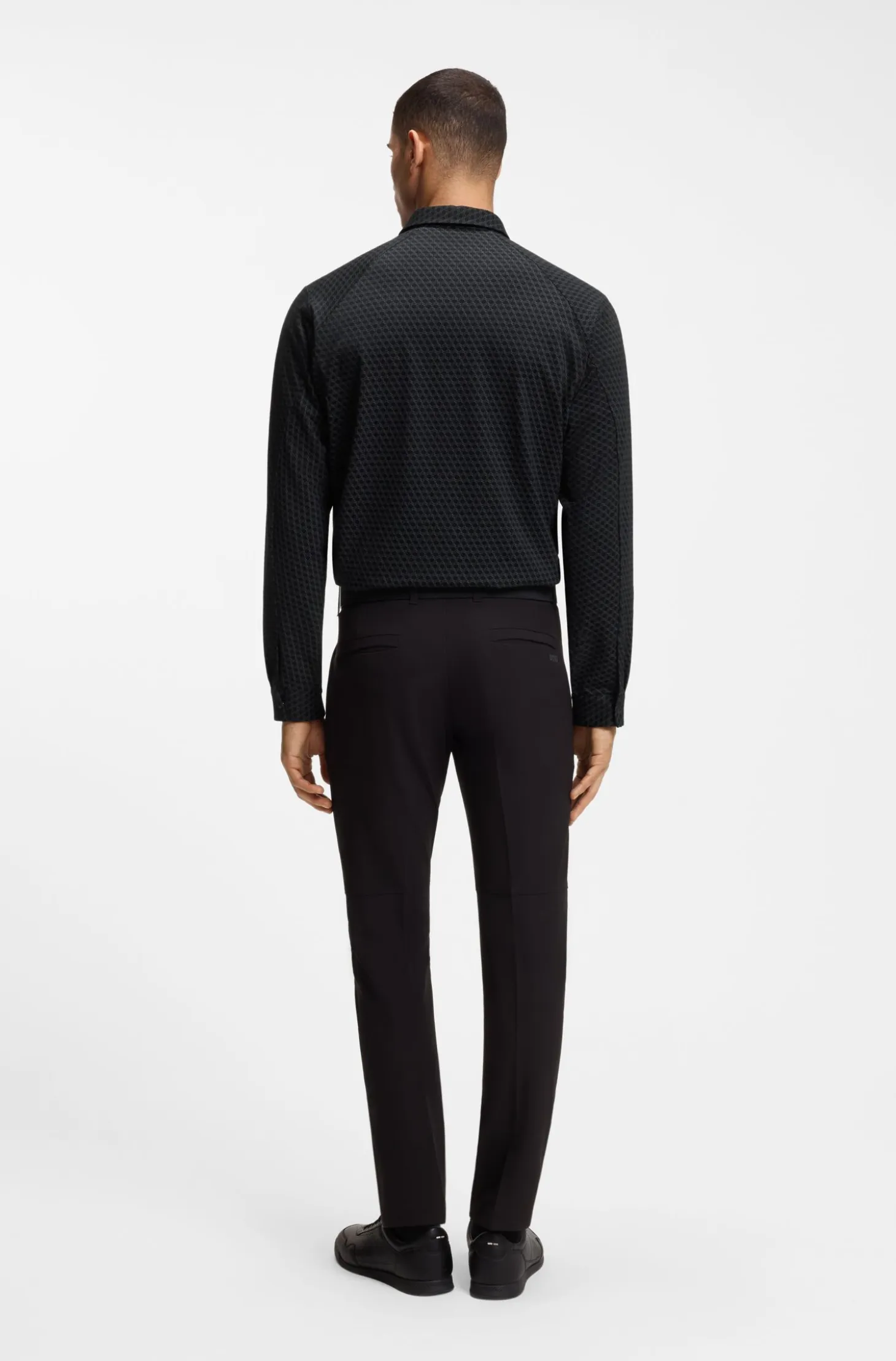 Regular-fit shirt in cotton jersey