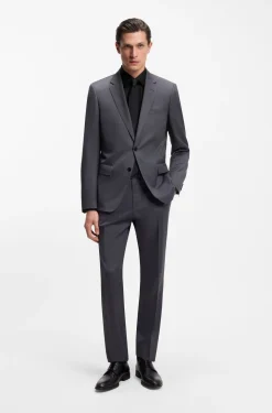 Regular-fit shirt in easy-iron cotton poplin