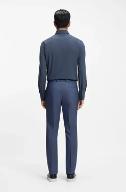 Regular-fit shirt in performance-stretch jersey