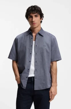 Regular-fit shirt in soft-washed Oxford cotton