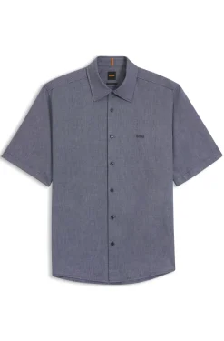 Regular-fit shirt in soft-washed Oxford cotton