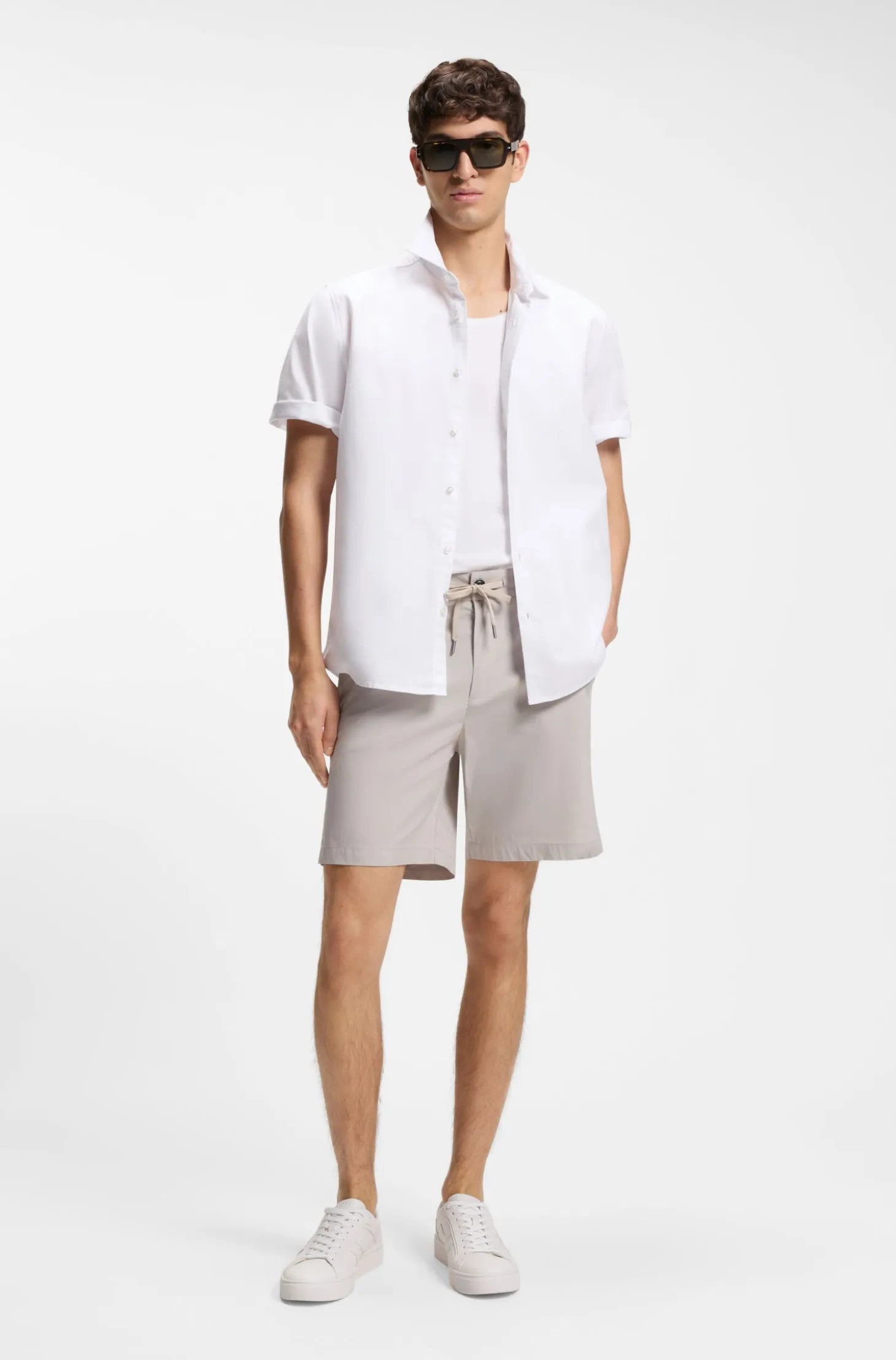 Regular-fit shirt in soft-washed Oxford cotton