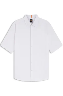Regular-fit shirt in soft-washed Oxford cotton