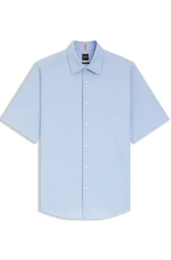Regular-fit shirt in soft-washed Oxford cotton