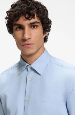 Regular-fit shirt in soft-washed Oxford cotton