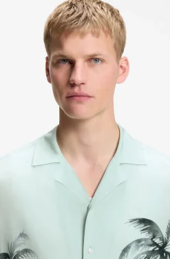 Regular-fit shirt with maxi print