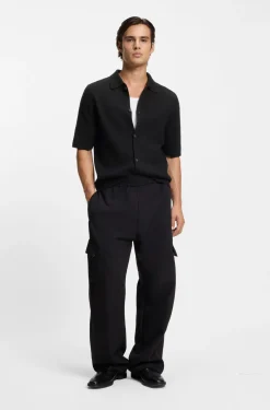 Regular-fit shirt with ribbed structure