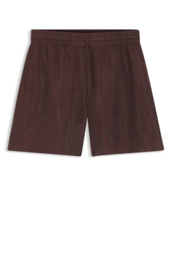 Regular-fit shorts in canvas with drawstring waist