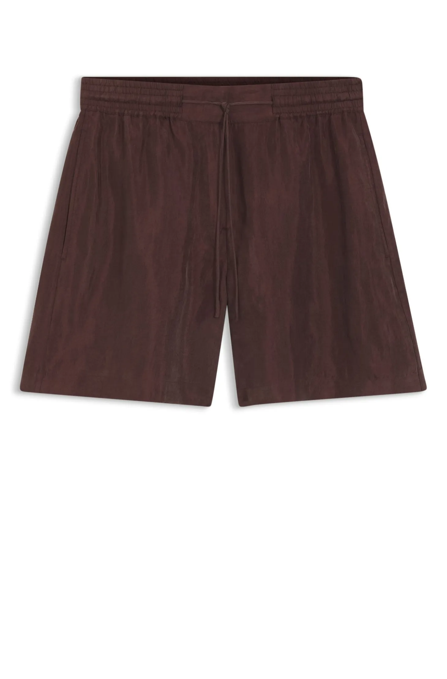 Regular-fit shorts in canvas with drawstring waist