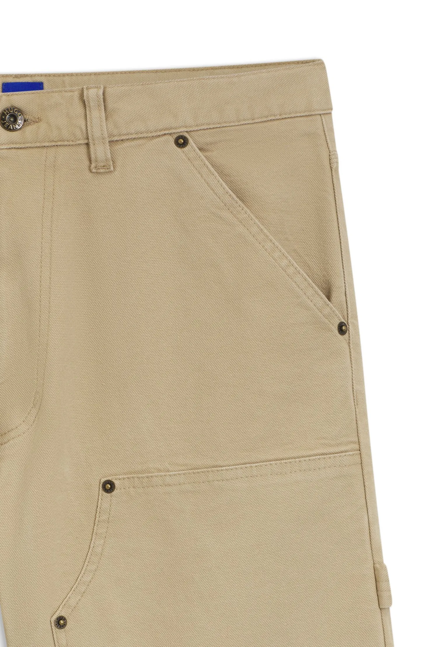 Regular-fit shorts in stretch-cotton canvas