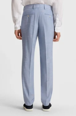 Regular-fit suit with all-over pattern