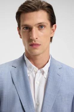 Regular-fit suit with all-over pattern