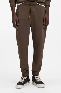 Regular-fit tracksuit bottoms in French-terry cotton