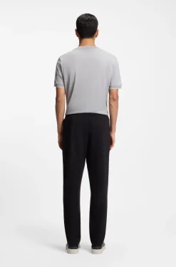 Regular-fit tracksuit bottoms in a cotton blend