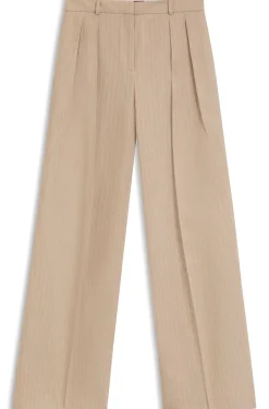 Regular-fit trousers in a sparkling pinstripe cotton blend