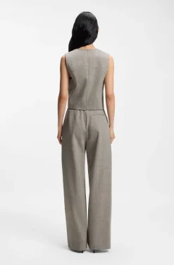 Regular-fit trousers in a wool blend