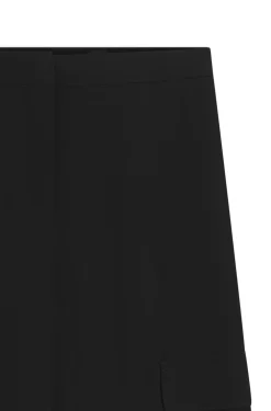 Regular-fit trousers in crepe with cargo pockets