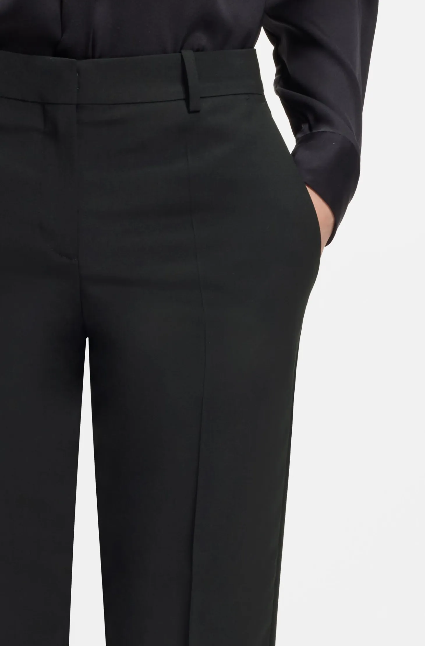Regular-fit trousers in Italian-made virgin wool