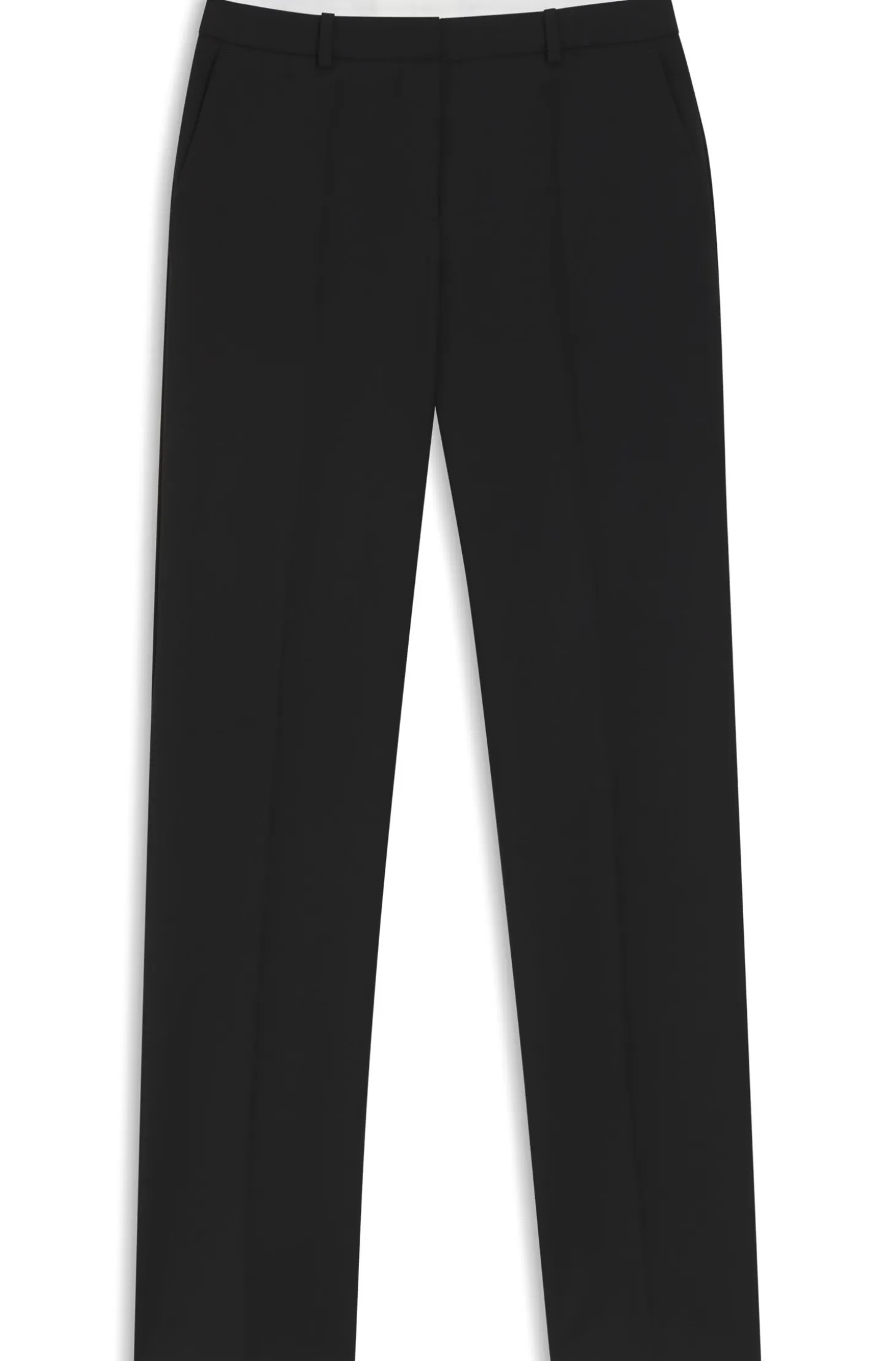Regular-fit trousers in Italian-made virgin wool