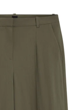 Regular-fit trousers in pinstripe stretch crepe